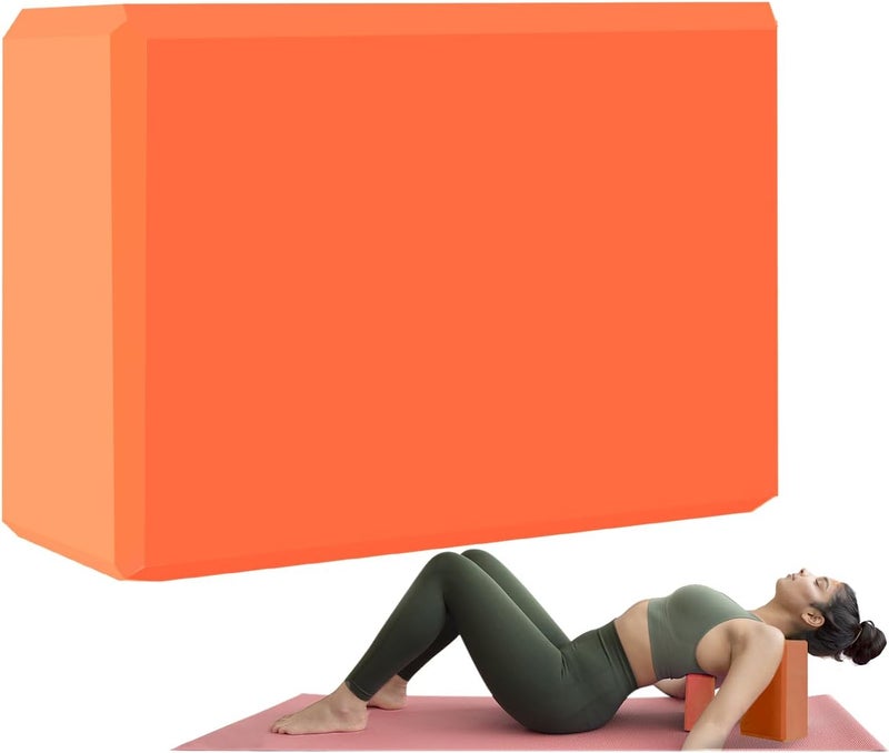 MBKHFLL Yoga Block - Supportive Latex-Free Eva Foam - Soft Non-Slip Surface with Beveled Edges for Yoga, Pilates, Meditation - Yoga Accessories for Stability, Balance, Deepen Stretches - Image 1